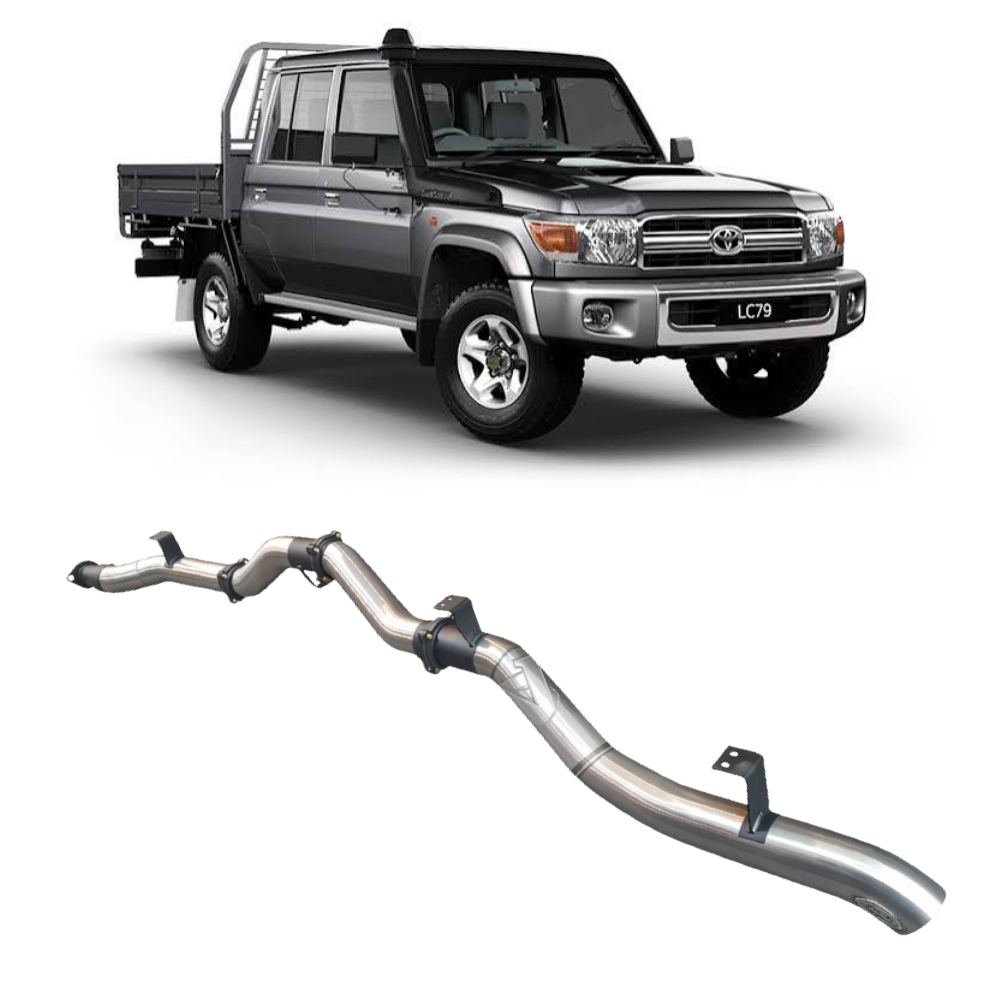 VDJ79 V8 4.5L TD, (Pre DPF) Dual Cab Ute 2012 To 2016, Turbo Back Exhaust