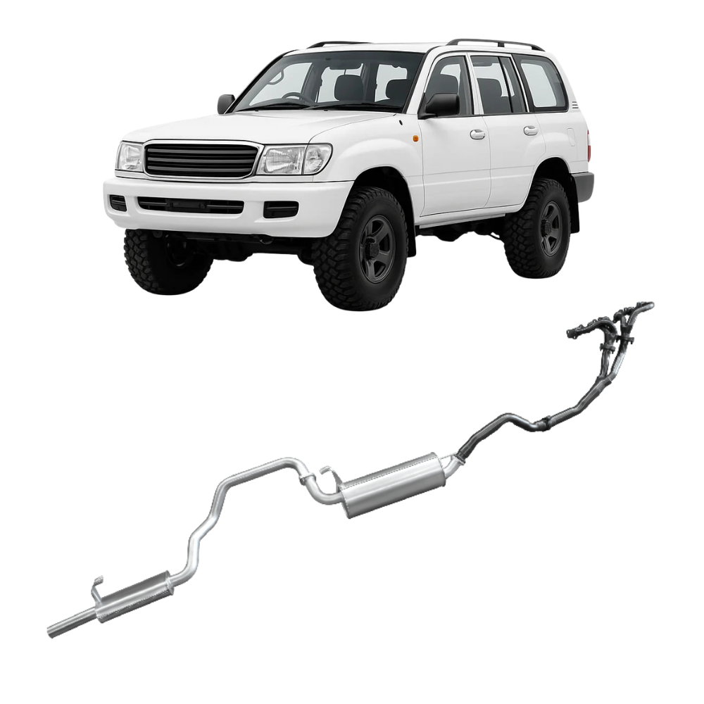 HZJ105 4.2L 1HZ Diesel, Wagon 1998 To 2007, Extractors Back / Full System Exhaust