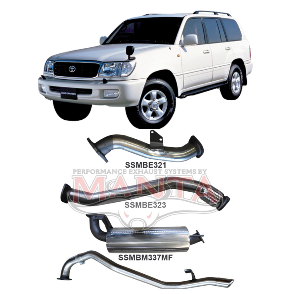 HDJ100 4.2L 1HD-FTE Turbo Diesel, Wagon 1998 To 2007, Turbo Back Exhaust