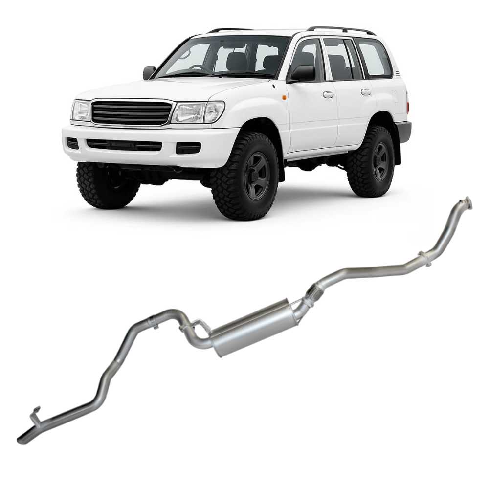 HZJ105 4.2L 1HZ Diesel With Aftermarket Turbo, Wagon 1998 To 2007, Turbo Back Exhaust