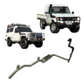 HDJ79/78 6cyl 4.2L TD, 1HD-FTE Ute 2001 To 2006, 3in Turbo Back Exhaust