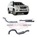 Manta 3in Turbo Back Exhaust - Toyota Prado KDJ120R KDJ150R 3.0L 1KD-FTV Turbo Diesel 2007-2015
