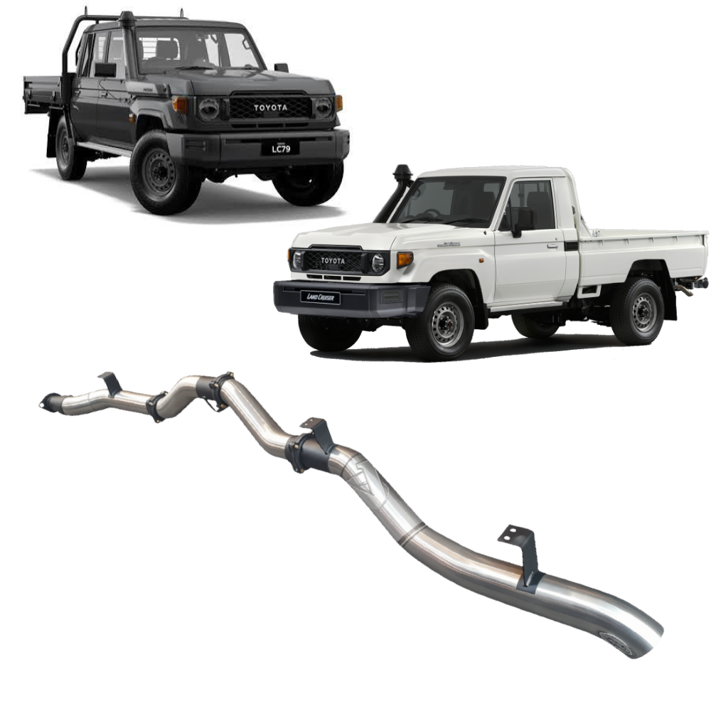 VDJ79 V8 4.5L TD, (DPF) Single & Dual Cab Ute Oct 2016 To Current, Superior Coil Conversion, Turbo Back / DPF Back Exhaust