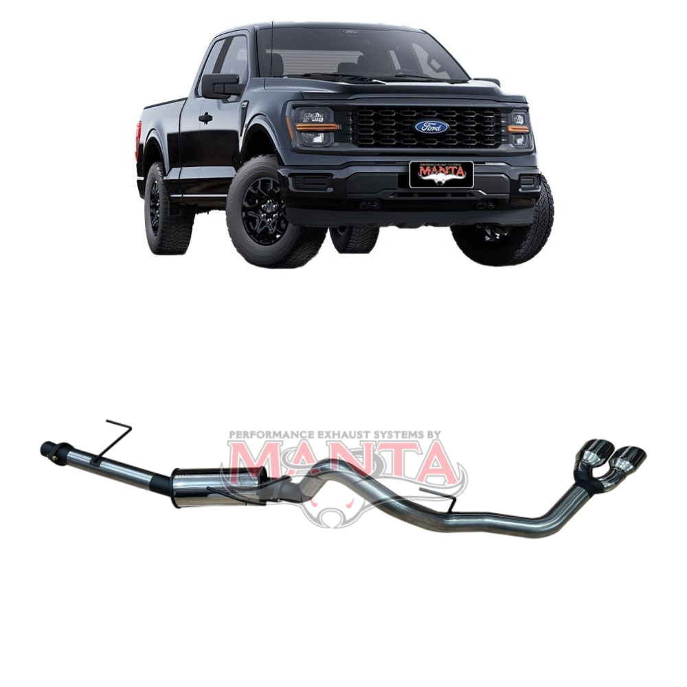 Manta 3in Cat Back Exhaust - Ford F-150 3.5L V6 EcoBoost Petrol 2023-Current