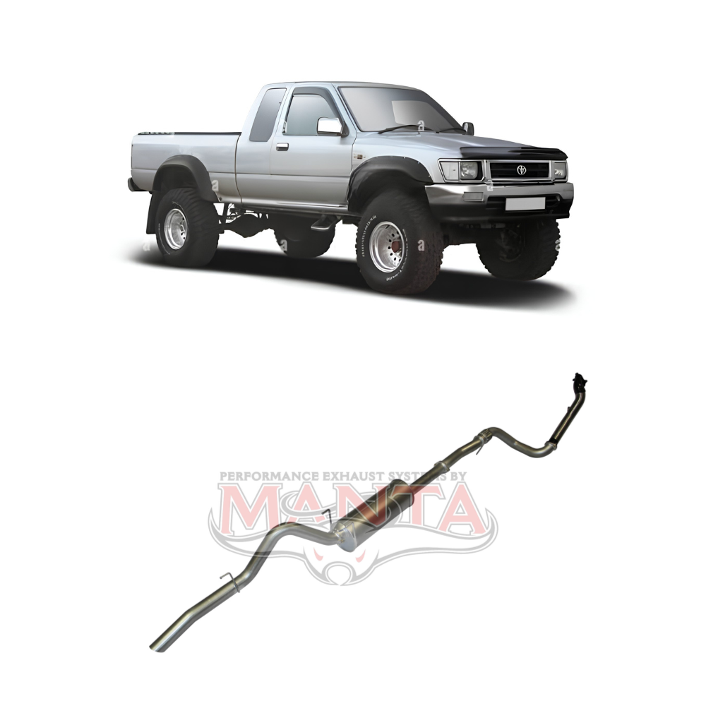 Manta 2.5in Full System Exhaust - Toyota Hilux LN172 3.0L Diesel Space Cab 1997-2005
