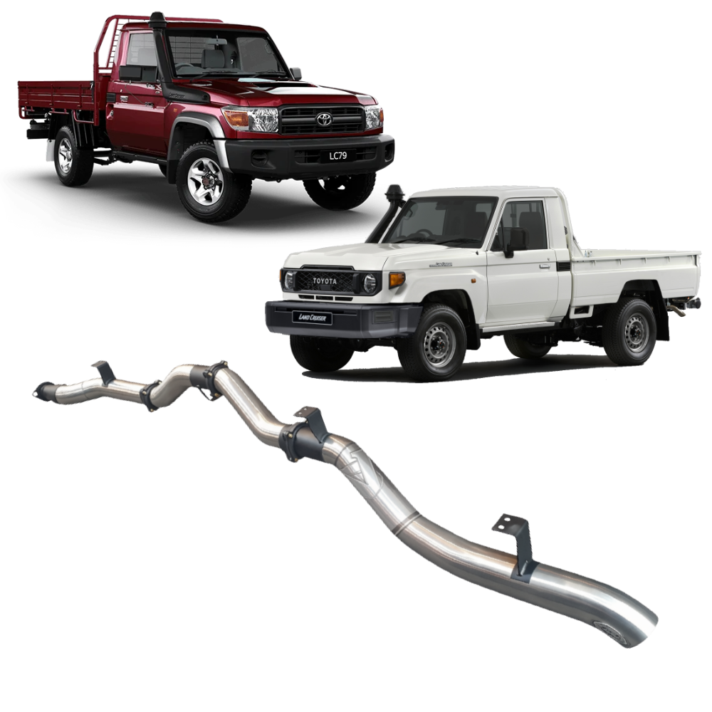 VDJ79 V8 4.5L TD, (DPF) Single Cab Ute Oct 2016 To Current, Turbo Back / DPF Back Exhaust