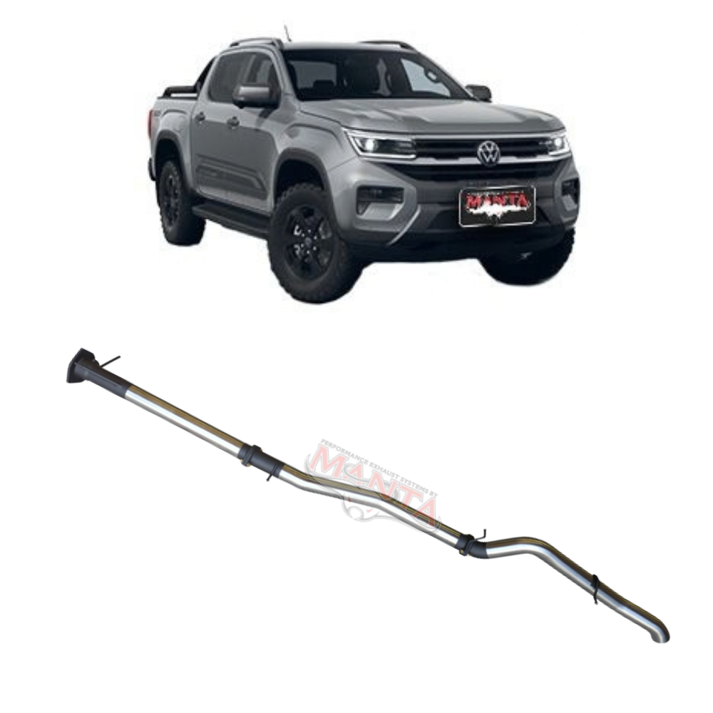 Manta 3in DPF Back Exhaust - Volkswagen Amarok NF TDI600 3.0L V6 Turbo Diesel 2022-Current