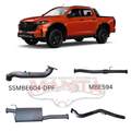 Manta 3in Exhaust - Mazda BT-50 3.0L 4JJ3-TCX Turbo Diesel DPF 2020-Current