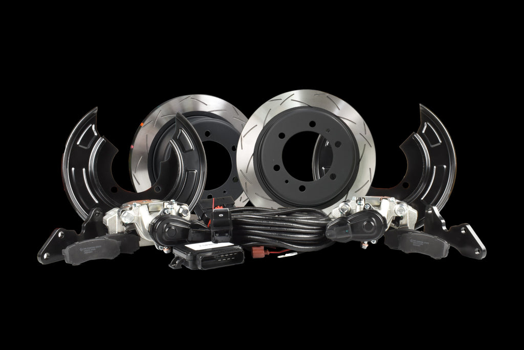 DBA Rear Drum to Disc Conversion Kit - Toyota Landcruiser 70 Series with Electric Park Brake (Single Caliper)