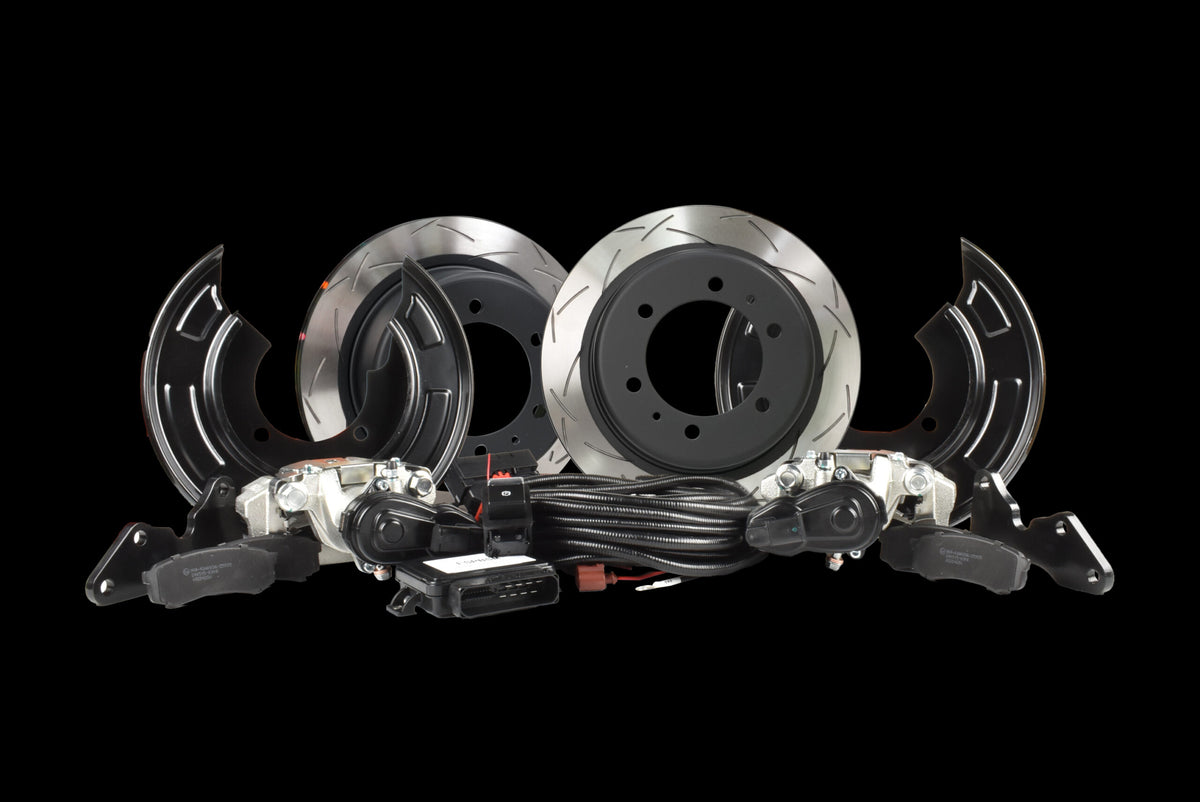 DBA Rear Drum to Disc Conversion Kit - Toyota Landcruiser 70 Series with Electric Park Brake (Single Caliper)