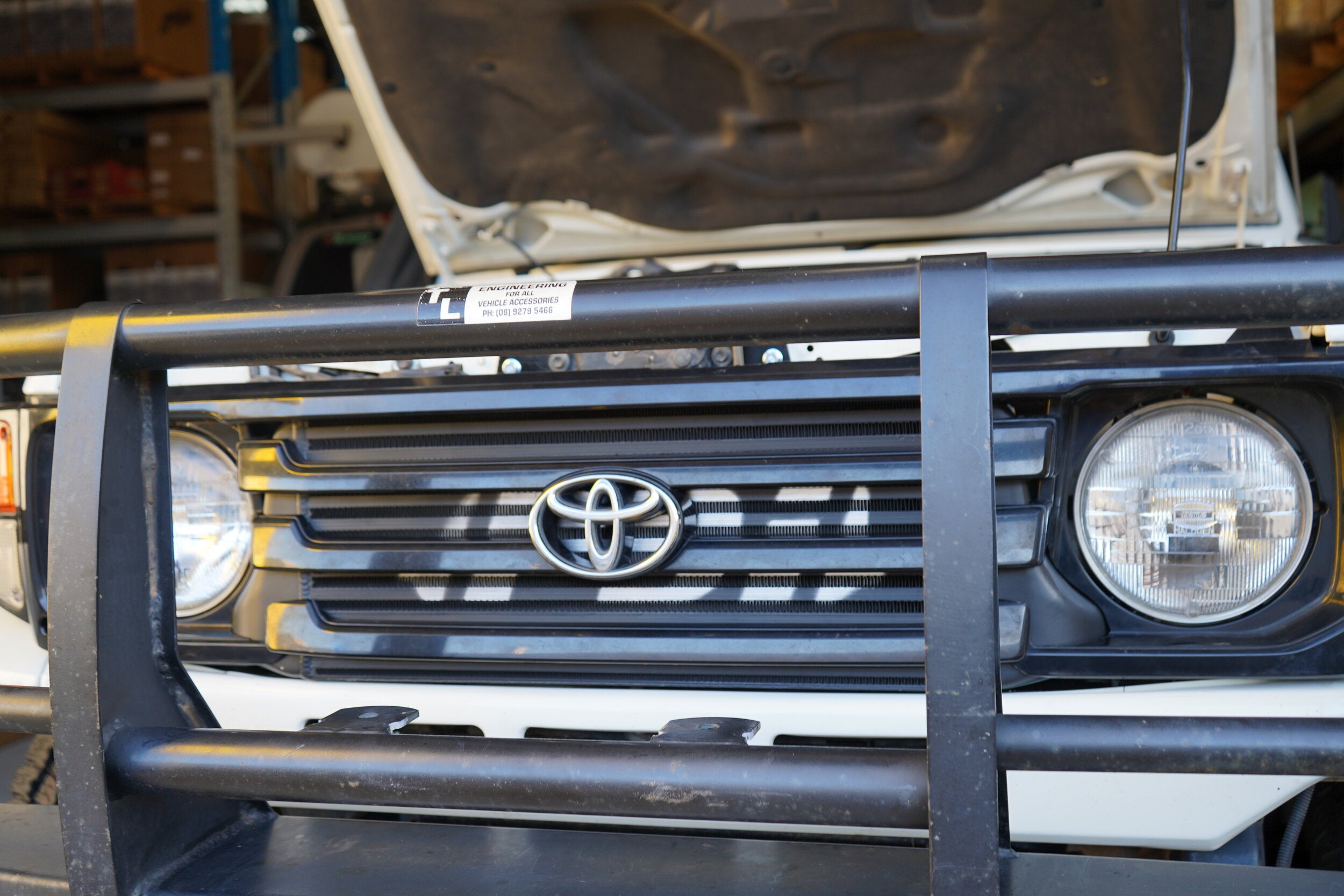 HDJ79+PDI+front+mount+intercooler+blacked+out+front