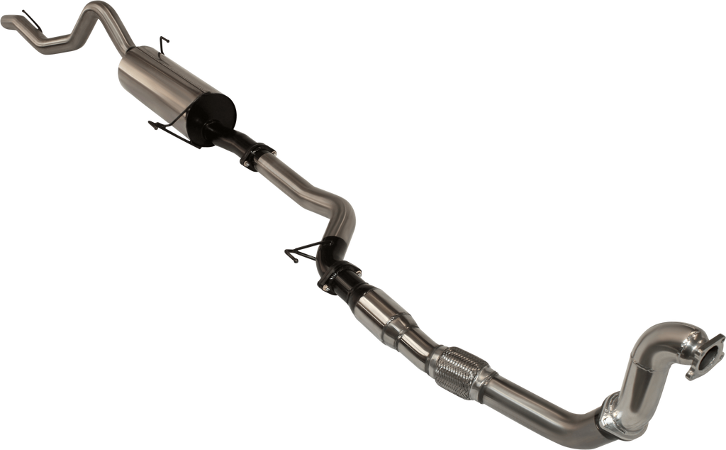 Manta 3in Turbo Back Exhaust - Holden Colorado RC 3.0L 4JJ1TC Turbo Diesel Styleside SWB 2010-2012