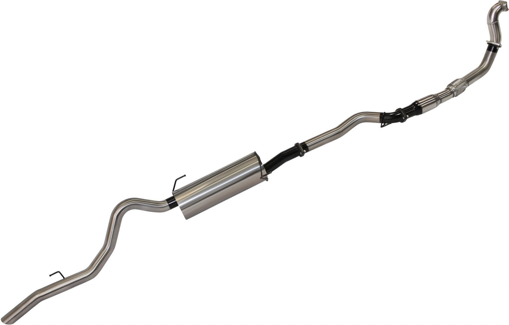 Manta 3in Turbo Back Exhaust - Holden Rodeo RA 3.0L 4JH1TC Turbo Diesel Cab Chassis LWB 2003-2006