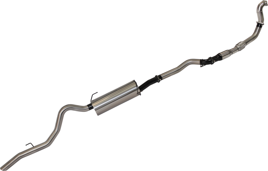 Manta 3in Turbo Back Exhaust - Holden Colorado RC 3.0L 4JJ1TC Turbo Diesel Styleside SWB 2008-2010