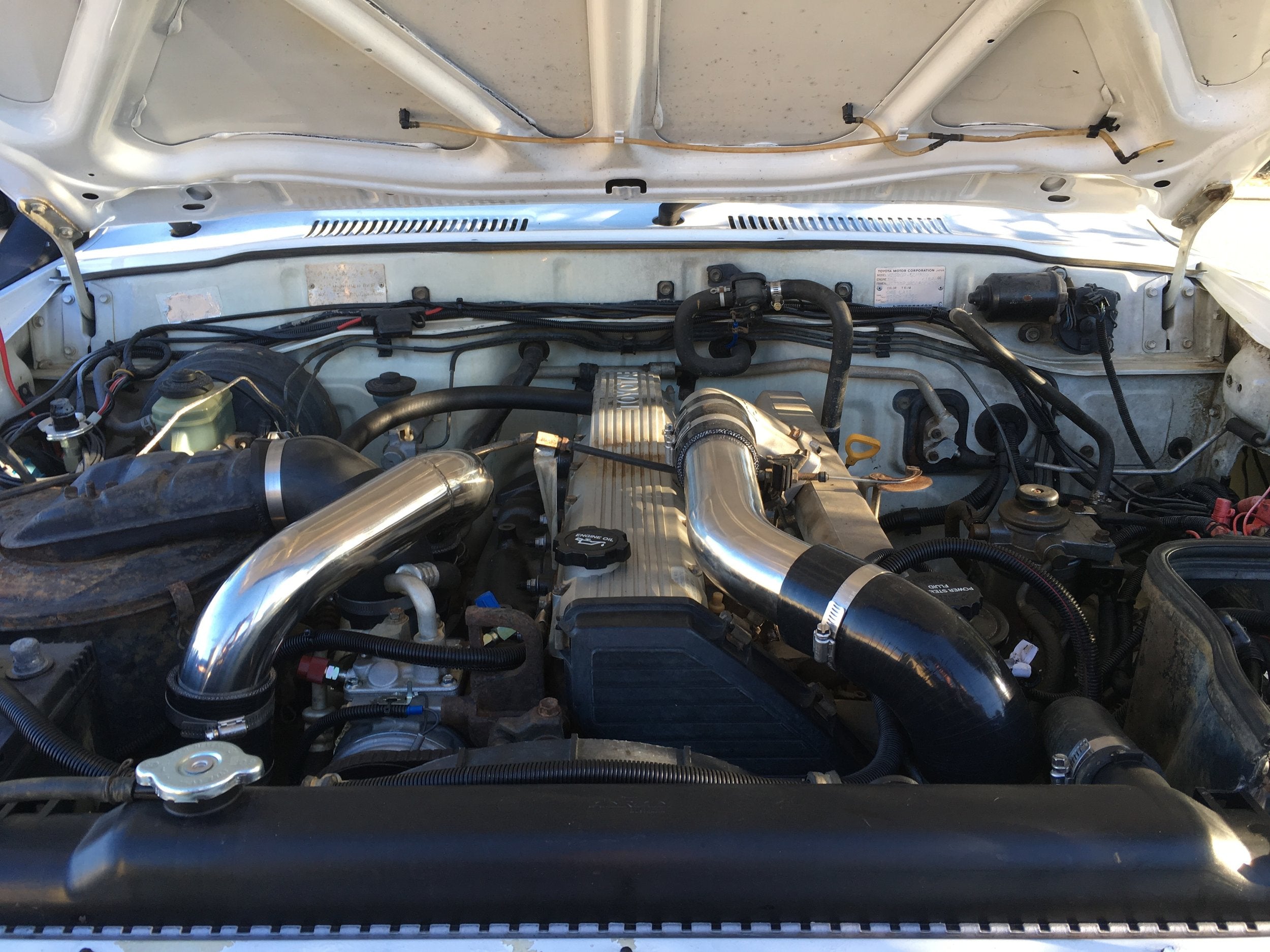 Landcruiser+80+series+Front+mount+PDI+1HZ+turbo