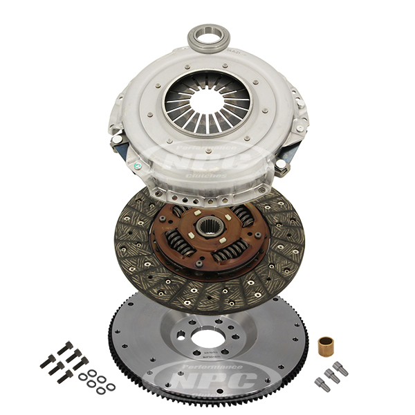 NPC Super Heavy Duty Organic Clutch & Flywheel (122 tooth) Package - Valiant Charger Centura Pacer 1970-1977