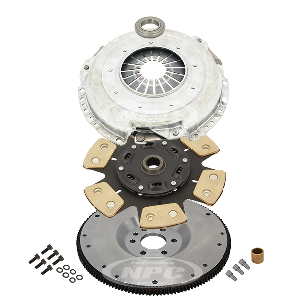 NPC Super Heavy Duty Button Clutch & Flywheel (148 tooth) Package - Valiant Charger Centura Pacer 1970-1977