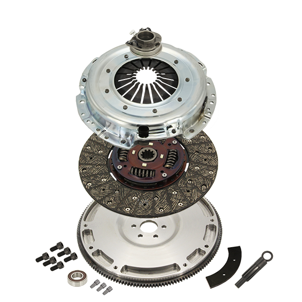 NPC Super Heavy Duty Organic Clutch & Flywheel Package - Ford Small Block Windsor / Cleveland 1961-2000