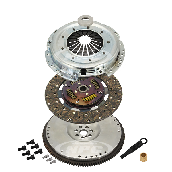 NPC Super Heavy Duty Organic Clutch & Flywheel Package (Viper Upgrade including Heavy Weight 19kg Flywheel) - Nissan Patrol 1988-1999