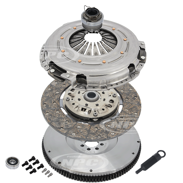 NPC Super Heavy Duty Organic 1300 Clutch & Flywheel Package - Toyota Landcruiser 1999-2007