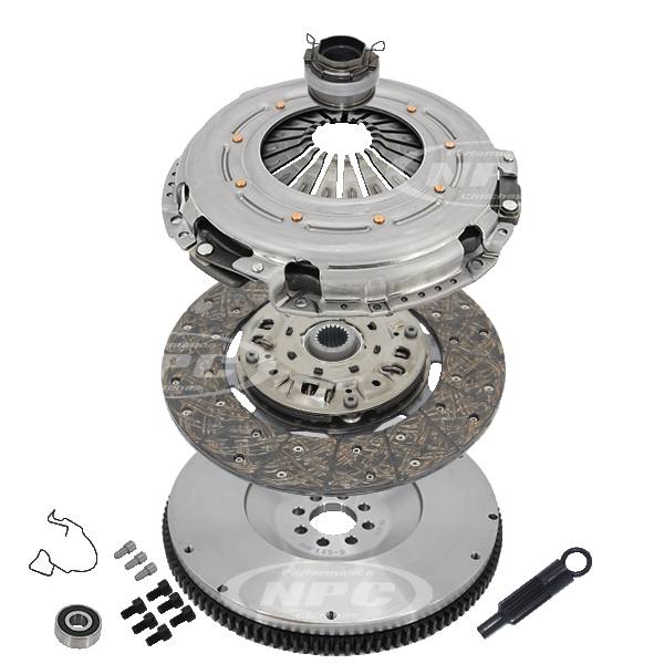NPC Super Heavy Duty Organic 1300 Clutch & Flywheel Package - Toyota Landcruiser 1990-1998