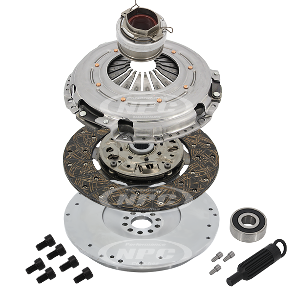 NPC Super Heavy Duty Organic 1300 Clutch & Flywheel Package (requires original ring gear) - Toyota Landcruiser 1998-2002