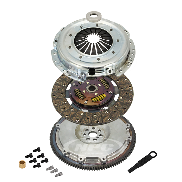 NPC Super Heavy Duty Organic Clutch & Flywheel Package (Viper Upgrade including Lightweight 10kg flywheel) - Nissan Patrol 1999-2007