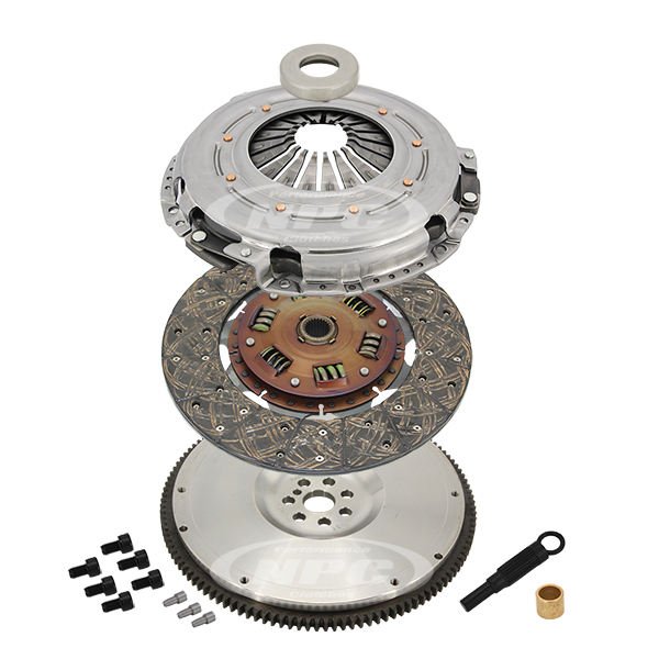 NPC Super Heavy Duty 1300nm Organic Clutch & Flywheel Package (standard weight 15kg Flywheel) - Nissan Patrol 1999-2007