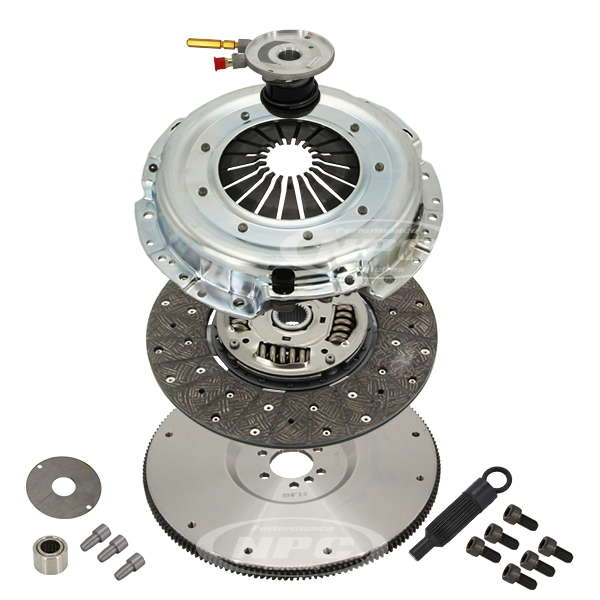 NPC Super Heavy Duty Organic Clutch & Flywheel Package (firm pedal feel) - Holden Commodore 1999-2006
