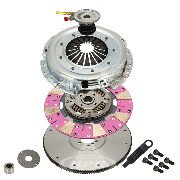 NPC Super Heavy Duty Cushion Button Clutch & Flywheel Package (firm pedal feel) - Holden Commodore 1999-2006