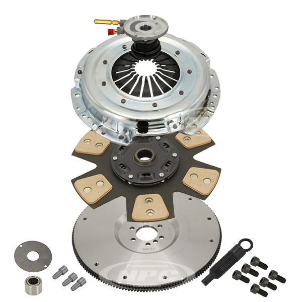 NPC Super Heavy Duty Button Clutch & Flywheel Package (firm pedal feel) - Holden Commodore 1999-2006