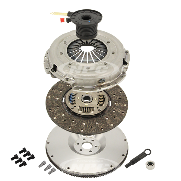 NPC Super Heavy Duty Organic Clutch & Flywheel Package (light pedal feel) - Ford 2002-2008