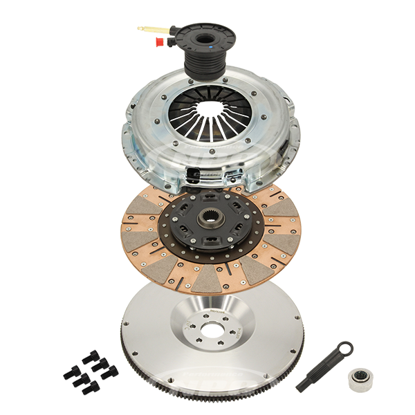 NPC Super Heavy Duty Cushion Button Clutch & Flywheel Package (firm pedal feel) - Ford Falcon 2002-2008 (BA-BF 4.0L BARRA TURBO 6 SPEED)