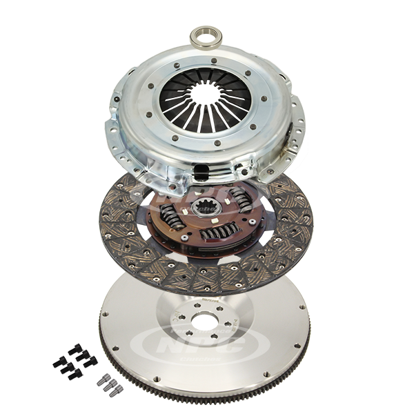 NPC Super Heavy Duty Organic Clutch & Flywheel Package (10 Spline) - Conversions Barra Cruiser