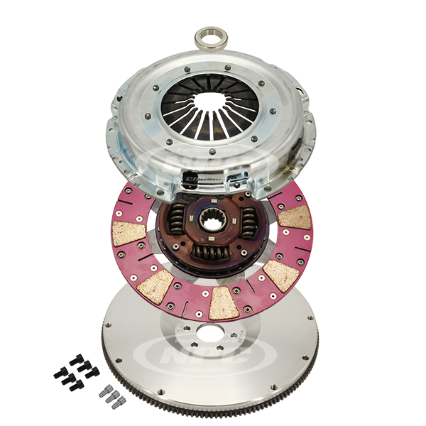 NPC Super Heavy Duty Cushion Button Clutch & Flywheel Package (14 spline) - Conversions Barra Cruiser