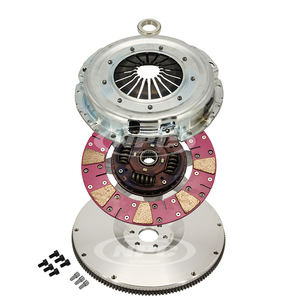 NPC Super Heavy Duty Cushion Button Clutch & Flywheel Package (21 spline) - Conversions Barra Cruiser