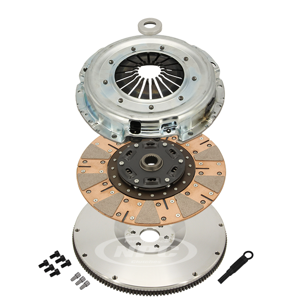 NPC Super Heavy Duty Cushion Button Clutch & Flywheel Package - Conversions Barra Patrol (Dellows & CRS conversion using BA, BF, FG non-turbo / BA,...)