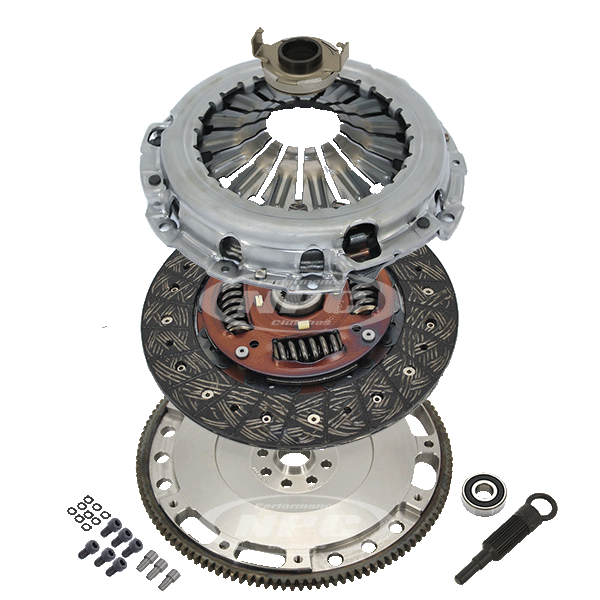 NPC Super Heavy Duty Organic Clutch & Flywheel Package (240mm upgrade) - Subaru Forester +1 more 2005-2018