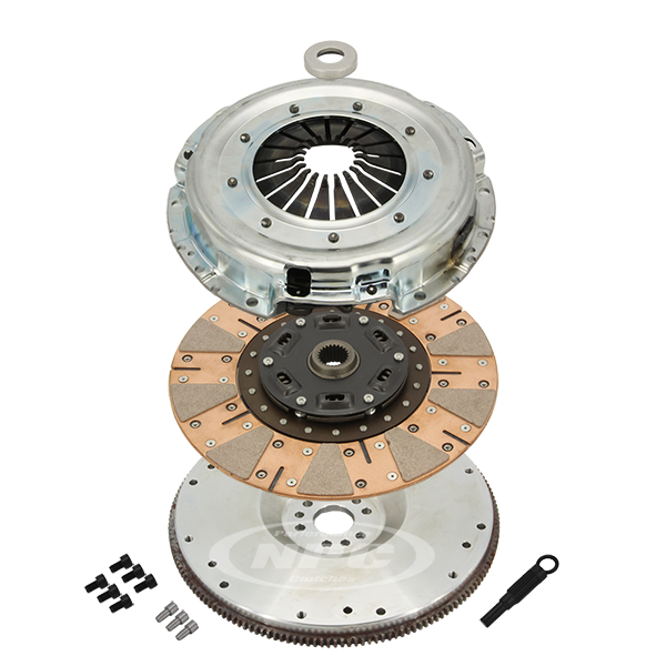 NPC Super Heavy Duty Cushion Button Clutch & Flywheel Package - Conversions Barra Patrol (Dellows Conversion (Turbo) using FG Turbo Flywheel...)