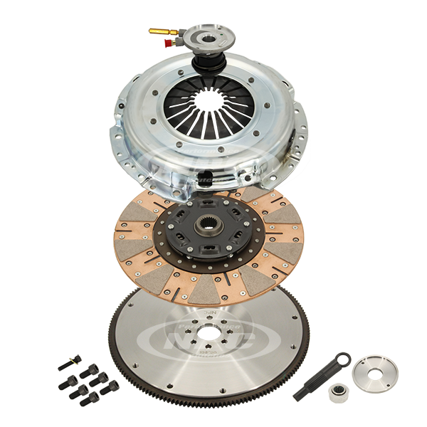 NPC Super Heavy Duty Cushion Button Clutch & Flywheel Package (Firm Pedal Feel) - Ford Falcon 2008-2011