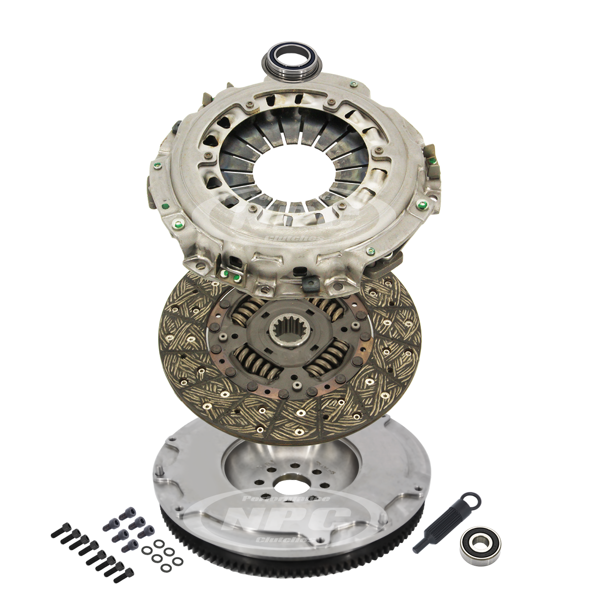 NPC Super Heavy Duty Organic Clutch & Flywheel Package - Toyota 2JZ Supra 1993-2002