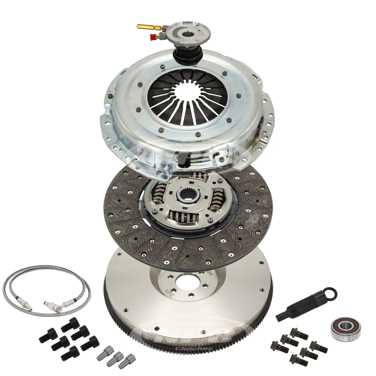 NPC Super Heavy Duty Organic Clutch & Flywheel Package (firm pedal feel) - Holden Commodore 2010-2017