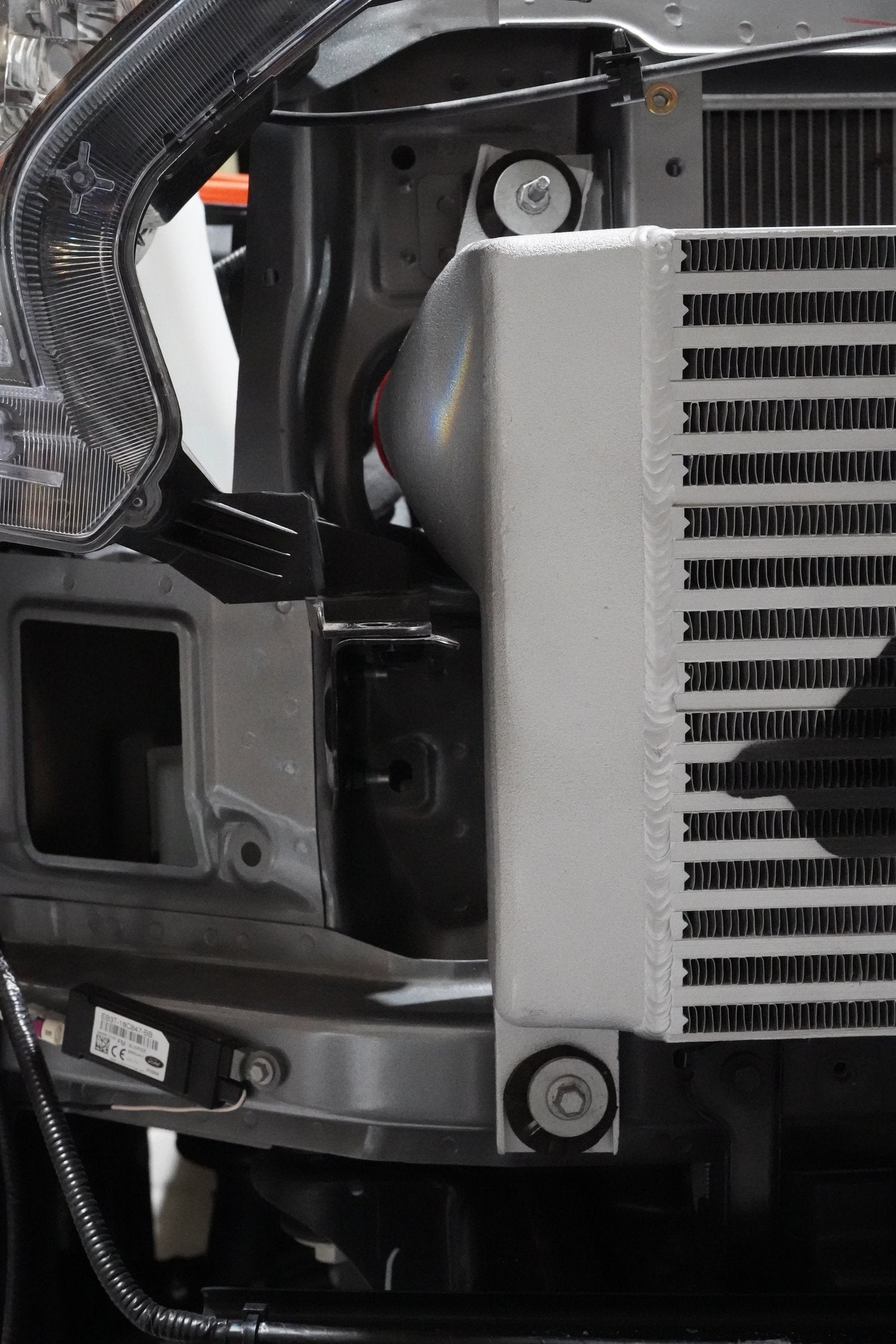 PDI+Ford+Ranger+Front+mount+Intercooler+Kit_Clearance+drivers+side