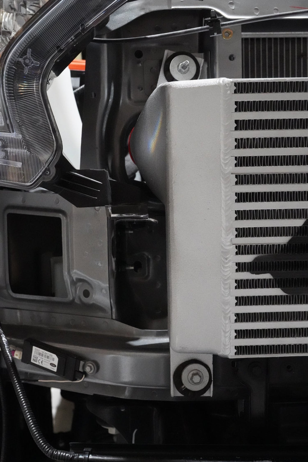 PDI+Ford+Ranger+Front+mount+Intercooler+Kit_Clearance+drivers+side