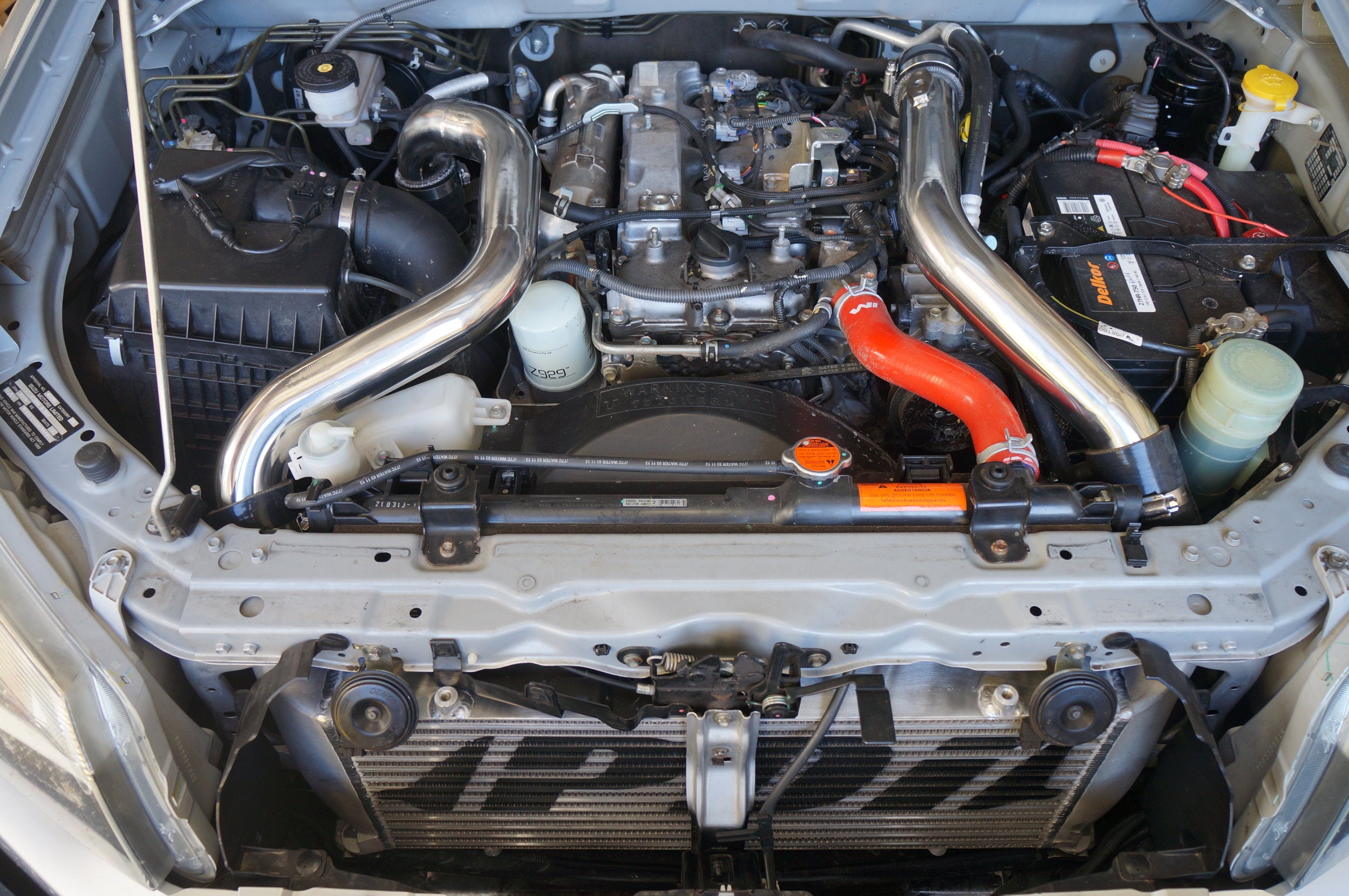 PDI+Isuzu+DMax+Front+mount+intercooler+top+view