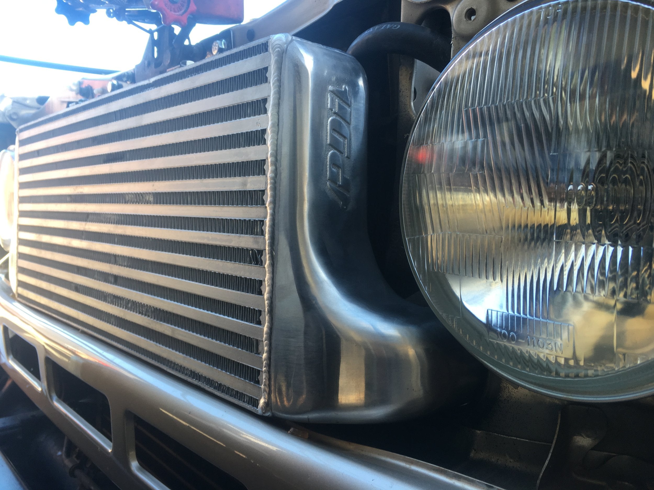 PDI+Landcruiser+HDJ79+Front+Mount+intercooler+PDI+core+no+grill