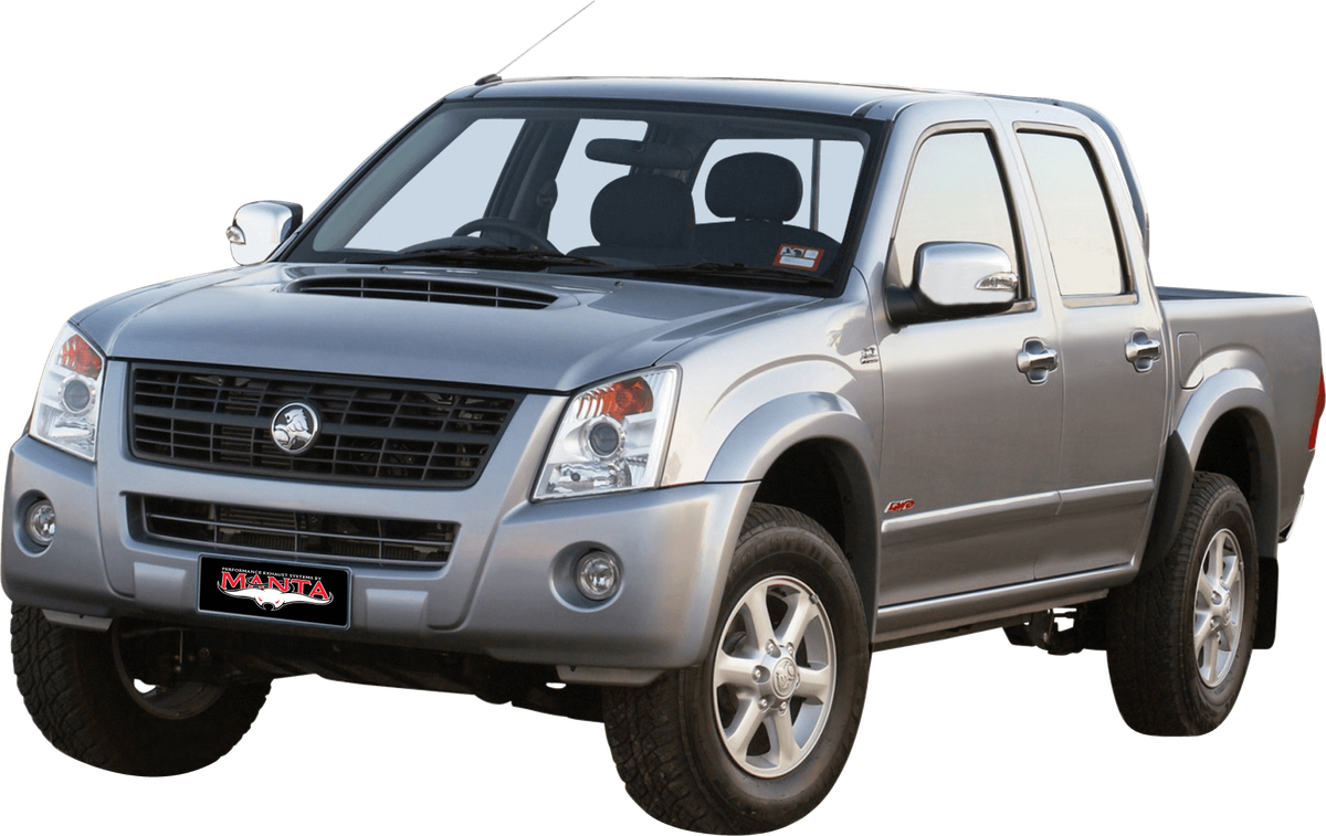 Manta 3in Turbo Back Exhaust - Holden Rodeo RA 3.0L 4JJ1TC Common Rail Turbo Diesel Cab Chassis LWB 2007-2008