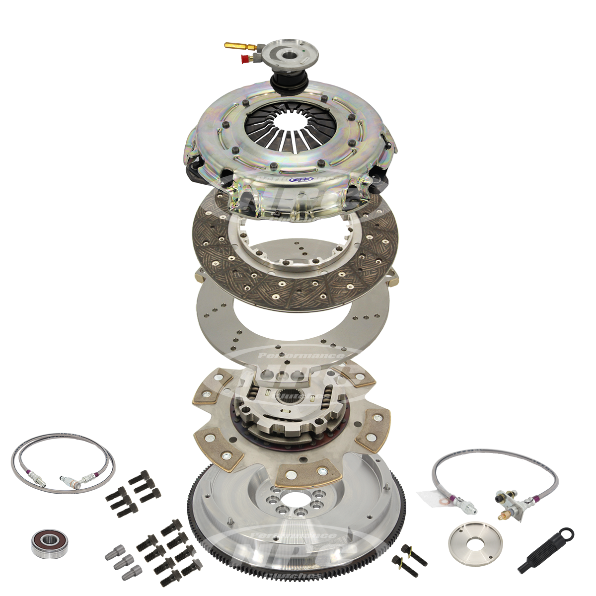 NPC 260mm Multi Friction Twin Plate Coppermix Organic & Button Combination - Holden Clubsport R8 +3 more 2013-2017