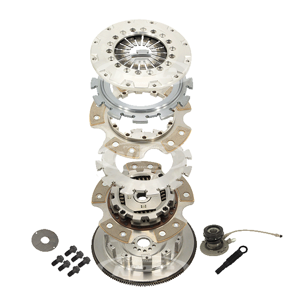 NPC 225mm Carbotic Buttons Twin Plate Sprung Center - Ford Falcon 2008-2016