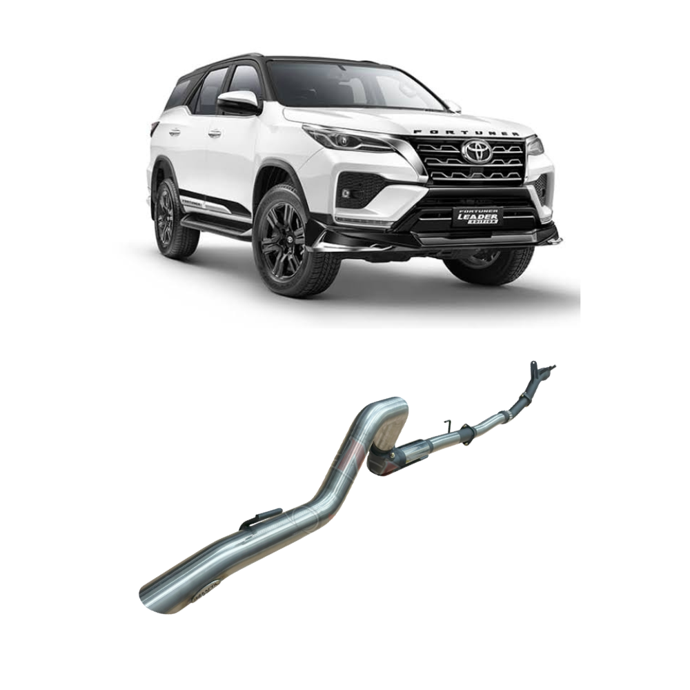 Manta 3in Exhaust - Toyota Fortuner GUN156R N80 2.8L & 2.4L Turbo Diesel D4D DPF 2015-Current